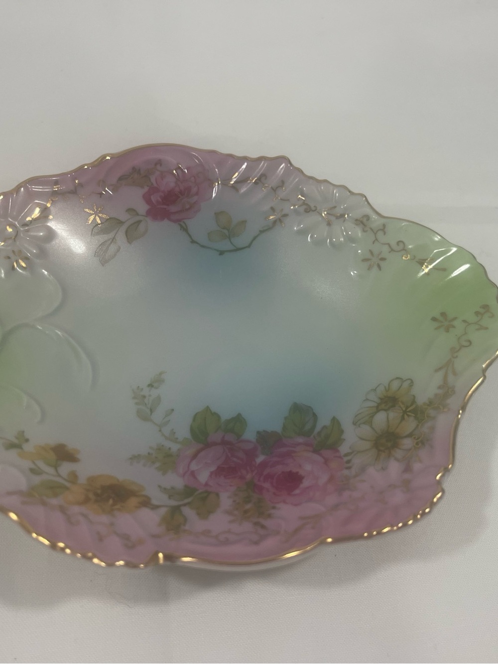 Antique R.S. Prussia Porcelain Bowl by Reinhold Schlegeimilch from Germany